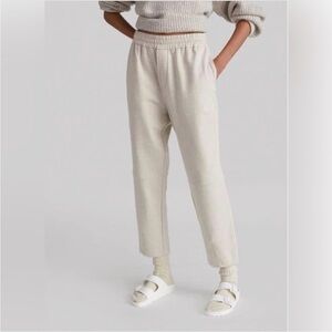 Varley Cream Elastic Waist Joggers